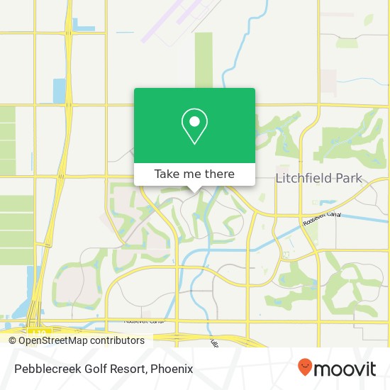 Pebblecreek Golf Resort map