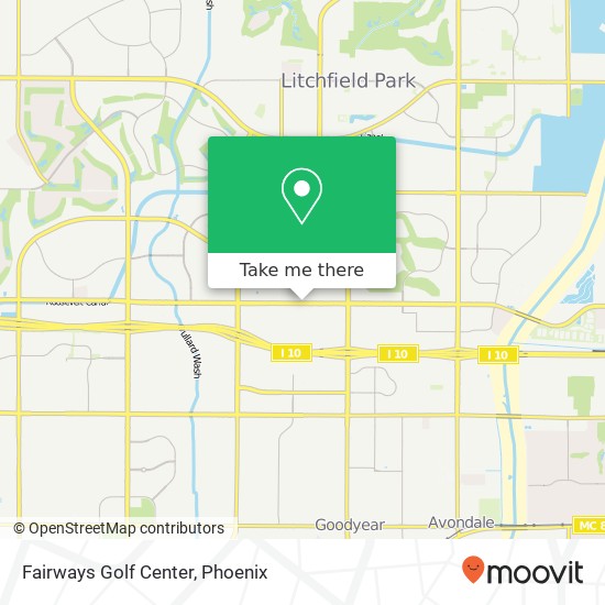 Fairways Golf Center map