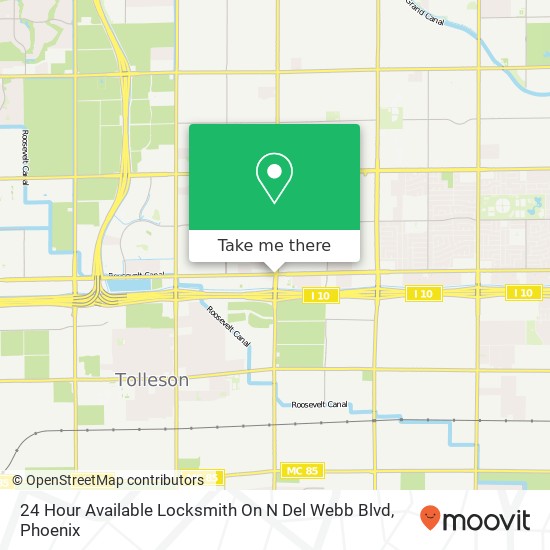 24 Hour Available Locksmith On N Del Webb Blvd map