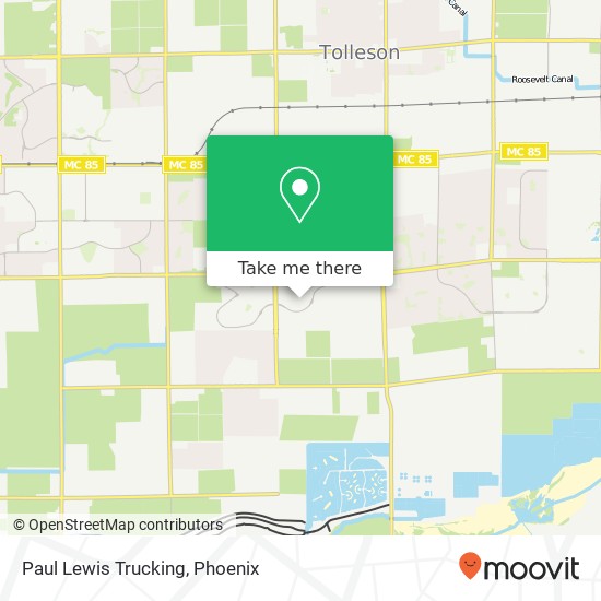 Mapa de Paul Lewis Trucking