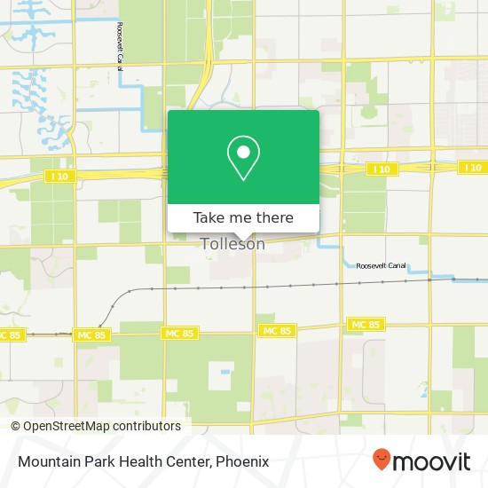 Mapa de Mountain Park Health Center