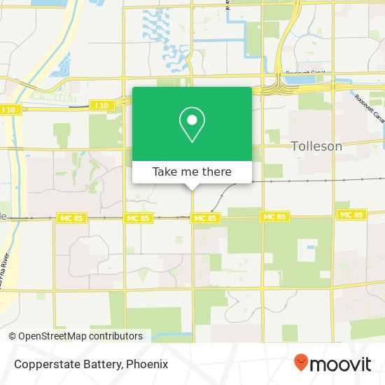 Mapa de Copperstate Battery