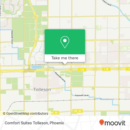 Comfort Suites Tolleson map