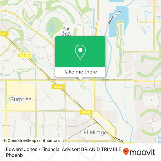 Mapa de Edward Jones - Financial Advisor: BRIAN D TRIMBLE