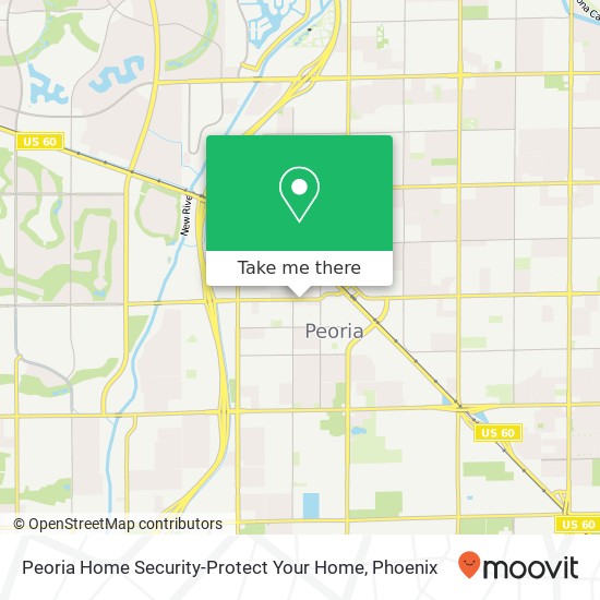 Peoria Home Security-Protect Your Home map