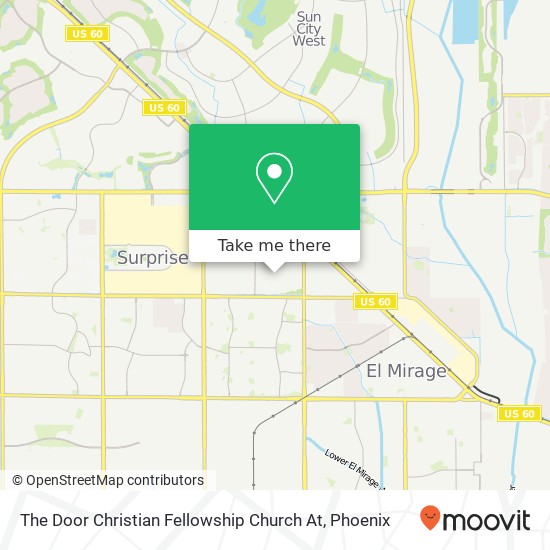 Mapa de The Door Christian Fellowship Church At