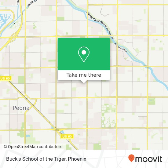 Buck's School of the Tiger map