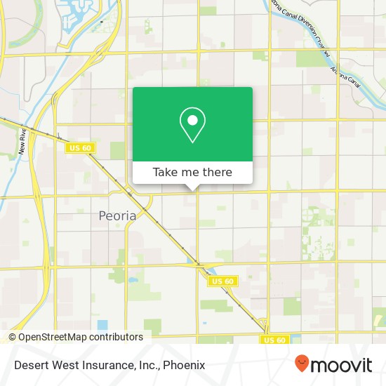 Desert West Insurance, Inc. map