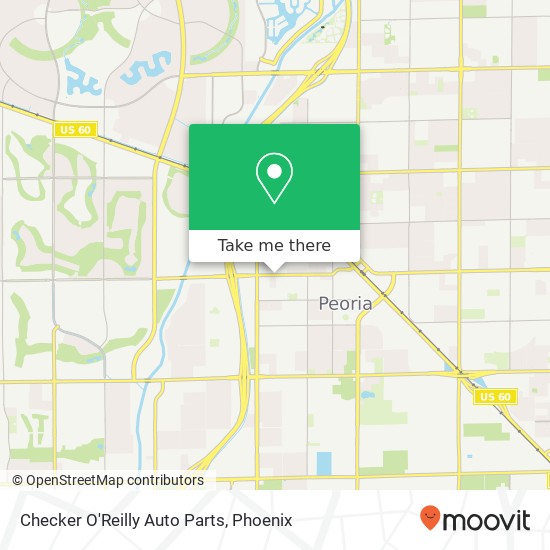 Checker O'Reilly Auto Parts map