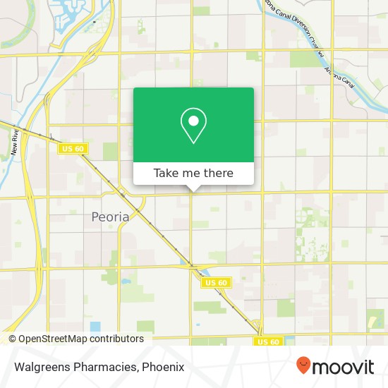 Mapa de Walgreens Pharmacies