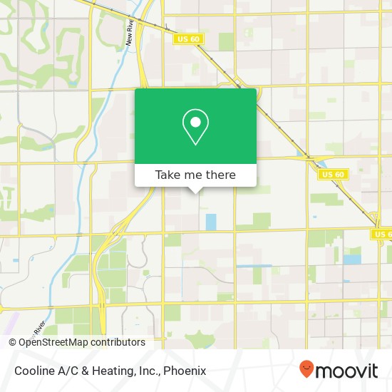 Cooline A/C & Heating, Inc. map