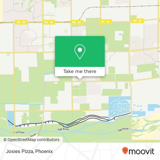 Mapa de Josies Pizza