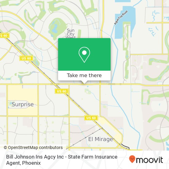 Mapa de Bill Johnson Ins Agcy Inc - State Farm Insurance Agent