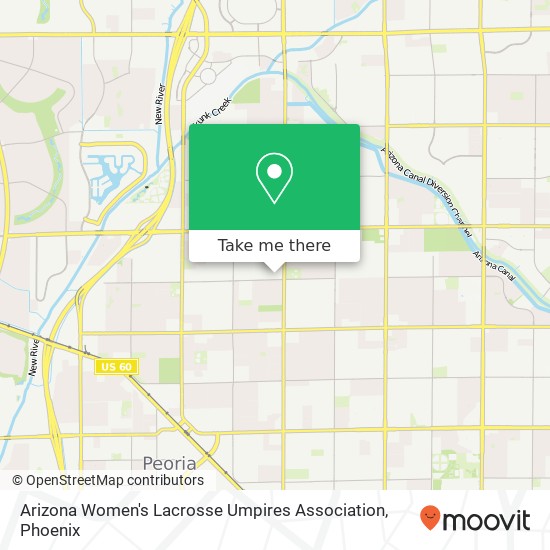 Arizona Women's Lacrosse Umpires Association map