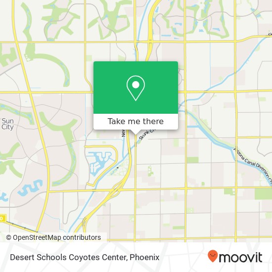 Desert Schools Coyotes Center map