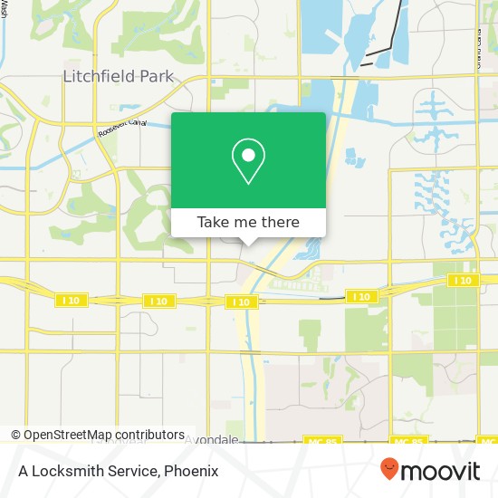 A Locksmith Service map