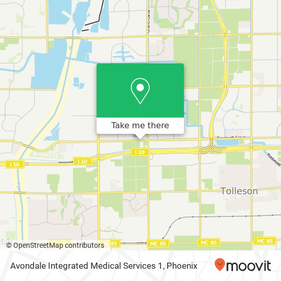 Mapa de Avondale Integrated Medical Services 1