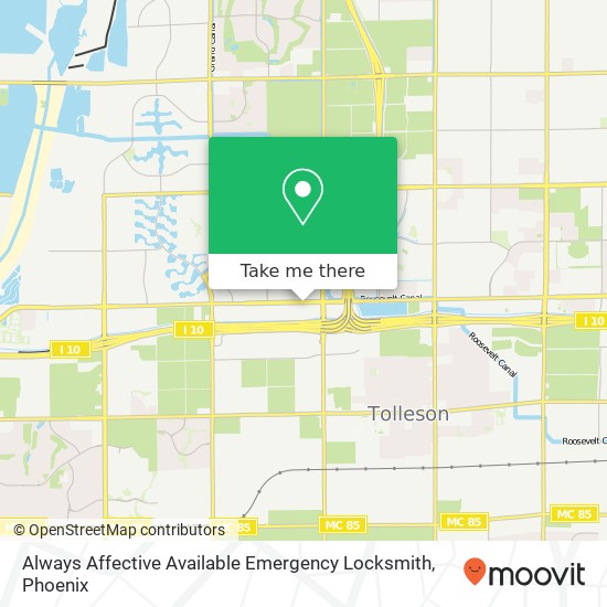 Mapa de Always Affective Available Emergency Locksmith