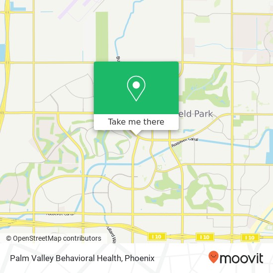 Palm Valley Behavioral Health map