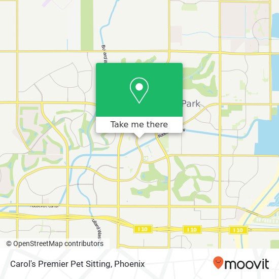 Carol's Premier Pet Sitting map