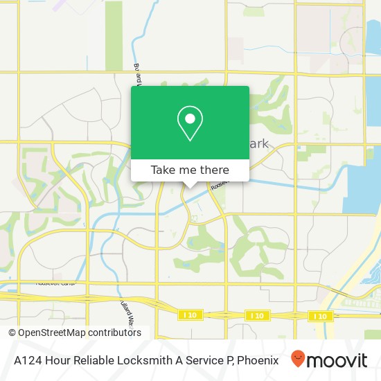 A124 Hour Reliable Locksmith A Service P map