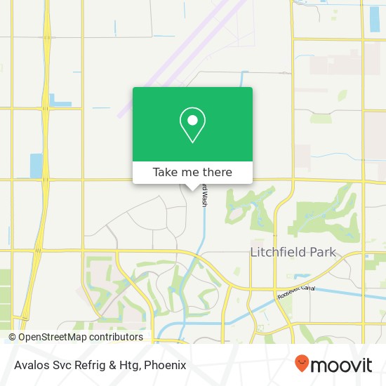 Avalos Svc Refrig & Htg map