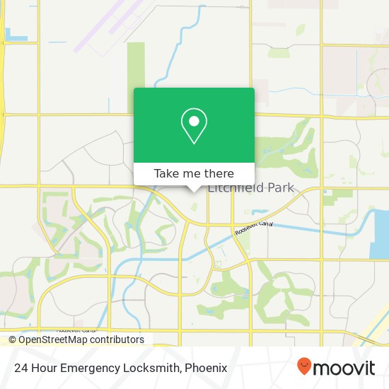 24 Hour Emergency Locksmith map