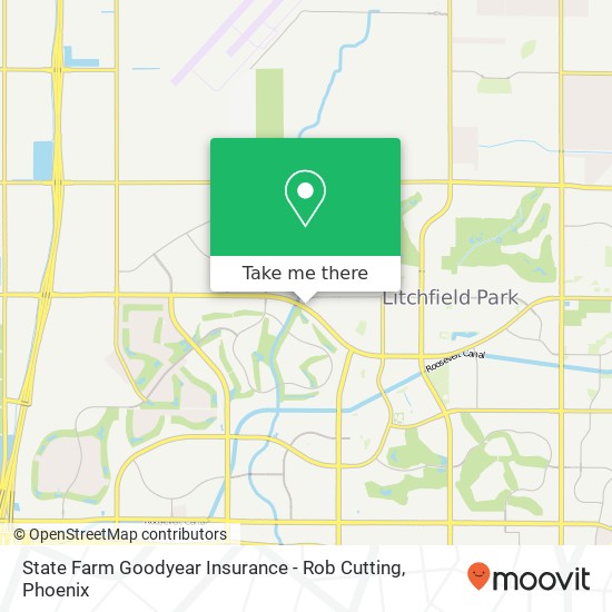 State Farm Goodyear Insurance - Rob Cutting map