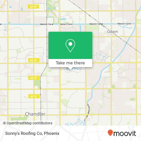 Sonny's Roofing Co map