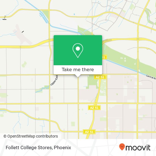Mapa de Follett College Stores