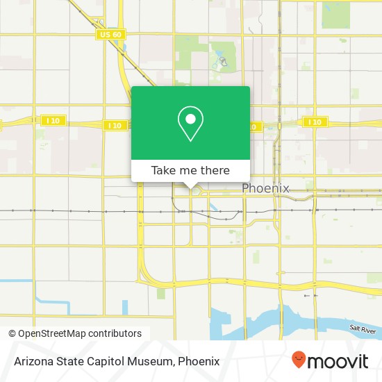 Arizona State Capitol Museum map