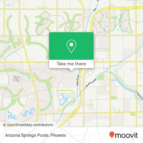 Arizona Springs Pools map