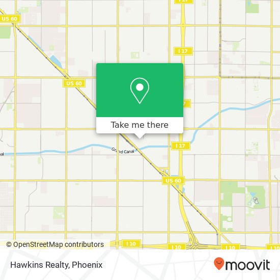 Hawkins Realty map