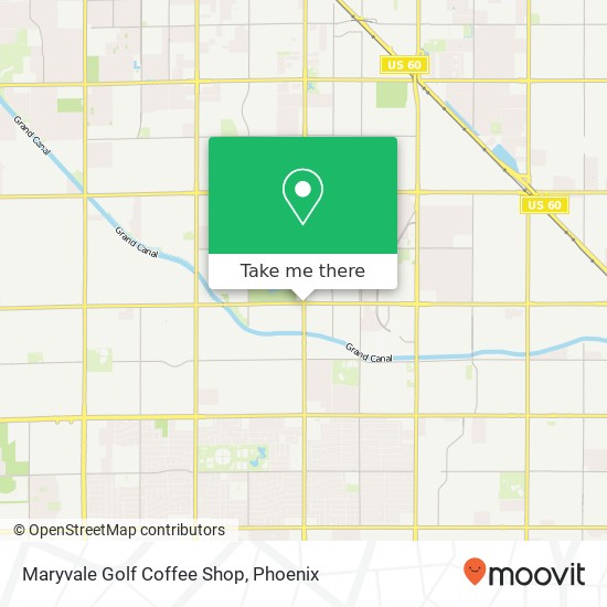 Maryvale Golf Coffee Shop map