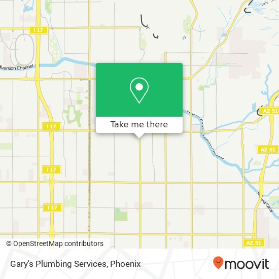 Mapa de Gary's Plumbing Services