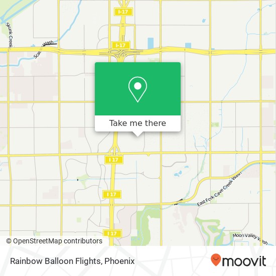 Mapa de Rainbow Balloon Flights