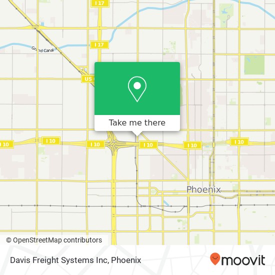 Davis Freight Systems Inc map