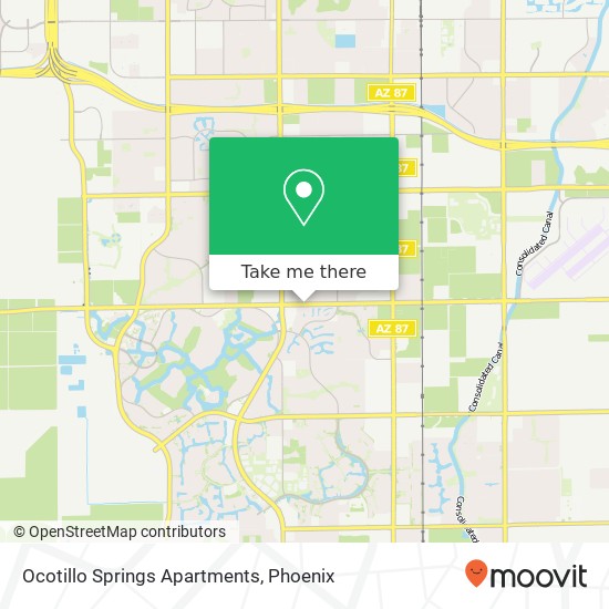 Ocotillo Springs Apartments map