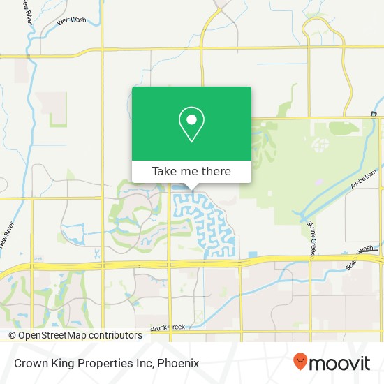 Crown King Properties Inc map