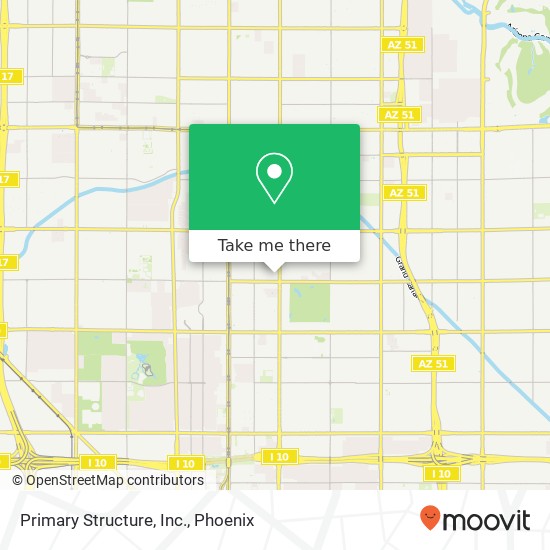 Mapa de Primary Structure, Inc.