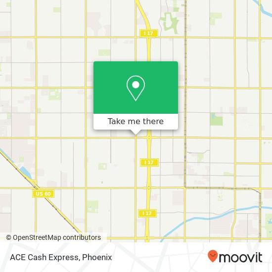 ACE Cash Express map