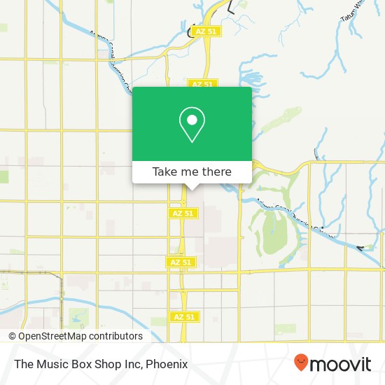 Mapa de The Music Box Shop Inc