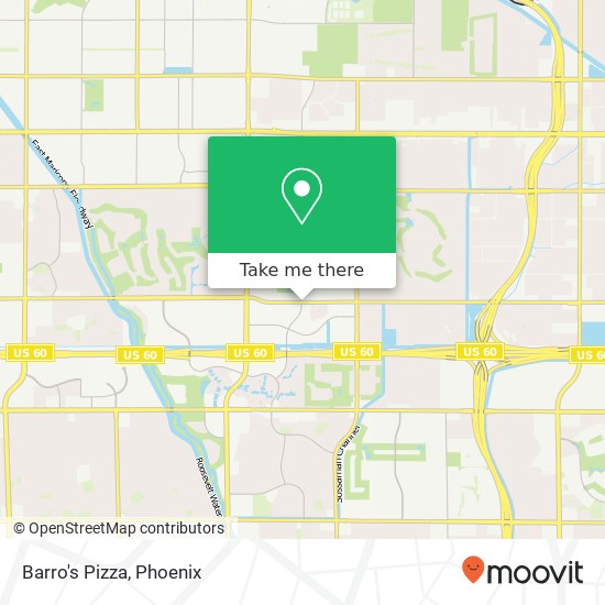 Barro's Pizza map