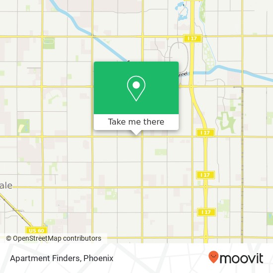 Apartment Finders map