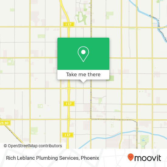 Rich Leblanc Plumbing Services map