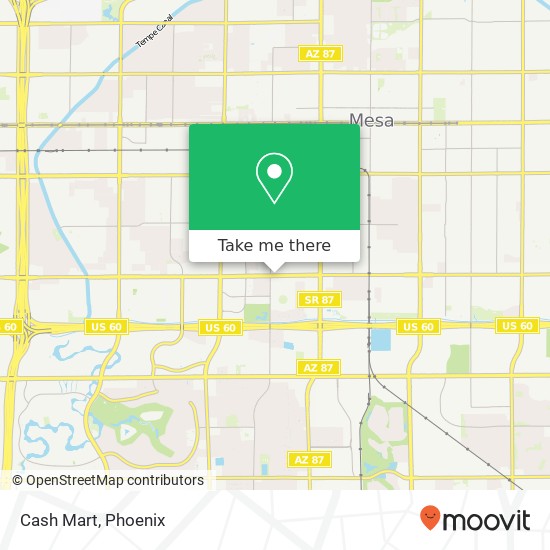 Cash Mart map