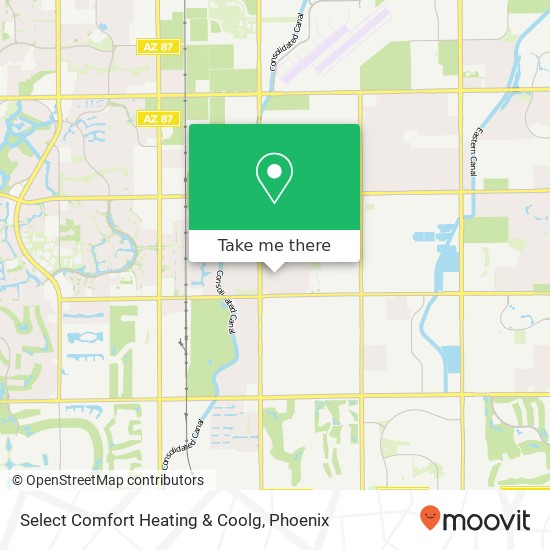 Select Comfort Heating & Coolg map