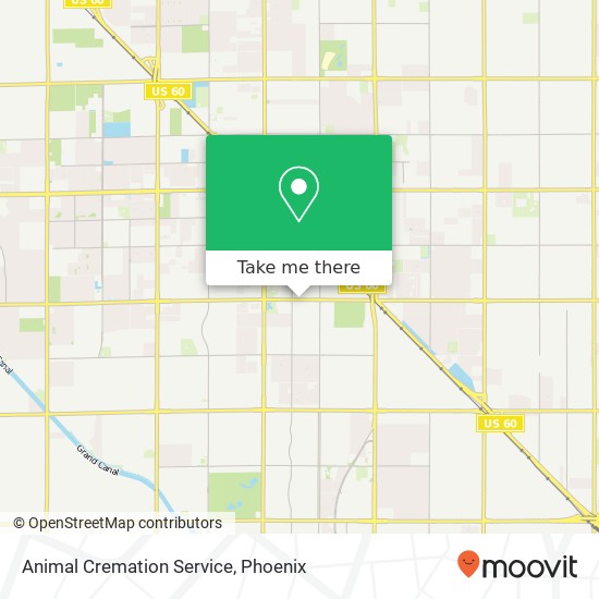 Animal Cremation Service map
