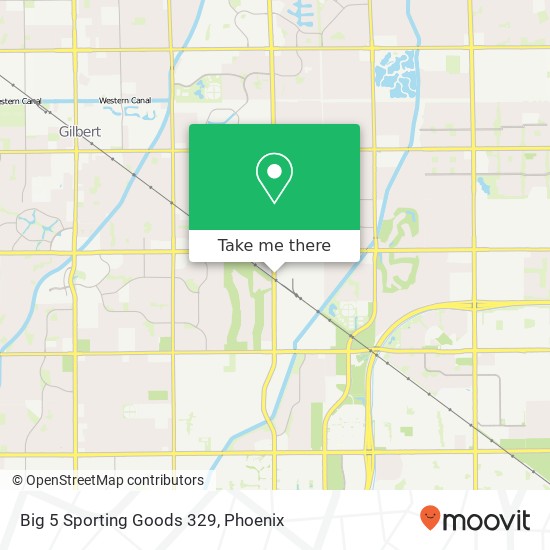 Big 5 Sporting Goods 329 map