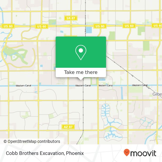 Cobb Brothers Excavation map